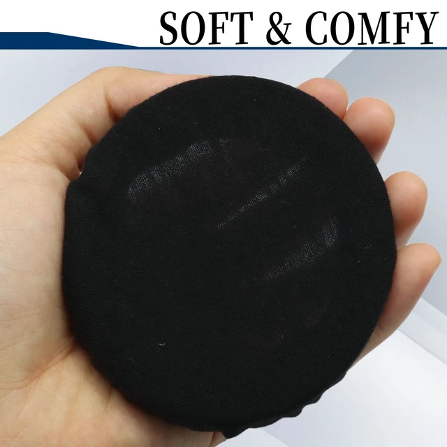 Alt view image 3 of 7 - Headphone Ear Covers, 10 Pcs/5 Pairs, Black | Fit 9-11 cm Over-Ear Headphones, Washable, Stretchable, Sweat Covers for Gym, Libraries, Office