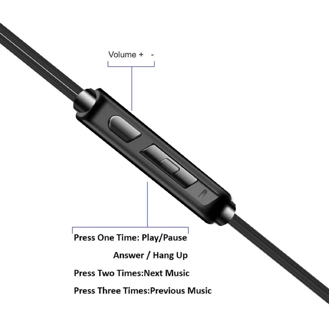 Alt view image 4 of 7 - 3 Pairs Metal Wired Earbuds with Microphone & Volume Control, in Ear Earphones for School, Noise Islating, for 3.5mm Jack iPhone iPad iPod Samsung Google Devices (Mixed)