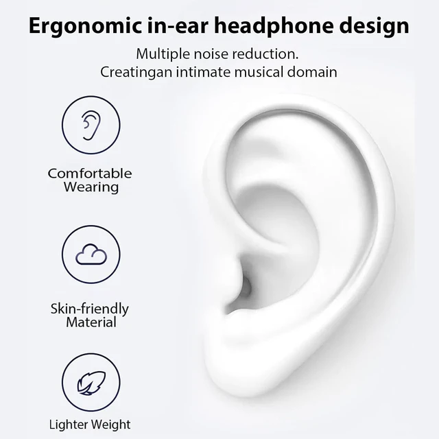 Alt view image 2 of 6 - 2 Packs Wired Earbuds with Microphone & Volume Control, in-Ear 3.5mm Jack Stereo Sound, Noise-Isolating Earphones for Music,Universal Compatibility for Most Devices, Black & White