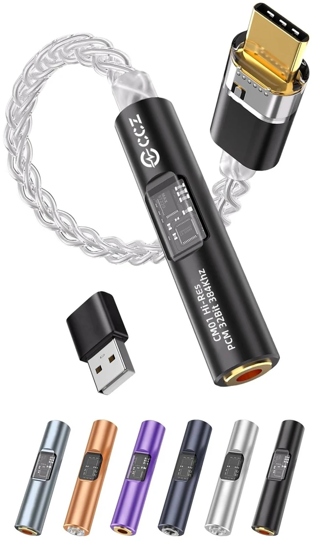 Main image of 2026 Latest USB C DAC Audio Adapter with Headphone Amplifier Factory Direct Good Service Quality USB C to 3.5mm Audio Adapter For iPhone 15, Android, Laptop & Tablet