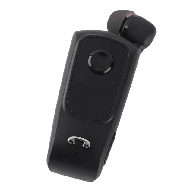 Alt view image 3 of 7 - Bluetooth Earpiece with Antilost Feature (Black) | Retractable design, call vibration, IOS power display, single ear answering