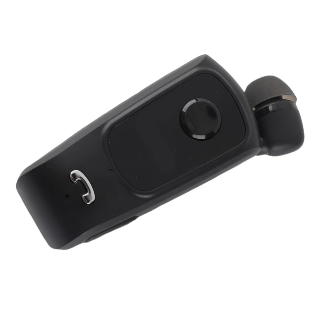Alt view image 4 of 7 - Bluetooth Earpiece with Antilost Feature (Black) | Retractable design, call vibration, IOS power display, single ear answering