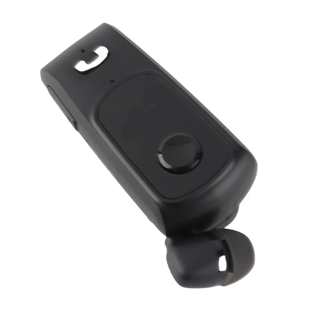 Alt view image 6 of 7 - Bluetooth Earpiece with Antilost Feature (Black) | Retractable design, call vibration, IOS power display, single ear answering