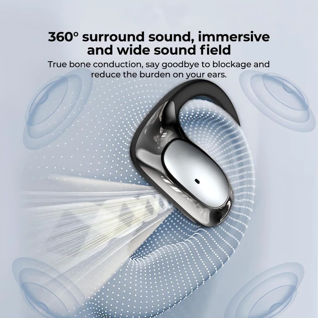 Alt view image 7 of 7 - NE35 Open Ear Earbuds Bluetooth 6.0 Headphones, AI Translation Earbuds Real Time with 6 Translation Modes & 164 Language, 60H Playtime, Wireless Ear Earbuds for Travel, Meeting Sport & Learning- Grey