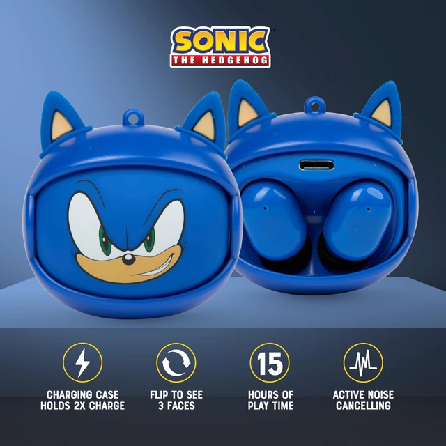 Alt view image 2 of 7 - - Wireless Earbuds Sonic, True Wireless Bluetooth Earbuds with Active Noise Cancelling, in-Ear Headphones with Charging Case, Sonic Blue