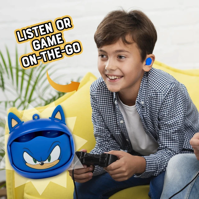 Alt view image 4 of 7 - - Wireless Earbuds Sonic, True Wireless Bluetooth Earbuds with Active Noise Cancelling, in-Ear Headphones with Charging Case, Sonic Blue