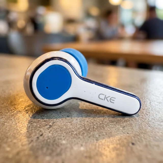 Alt view image 2 of 7 - CKE Wireless Earbuds - Active Noise Cancelling Bluetooth Headphones with ENC, 3 EQ Sound Modes (HIFI/BASS/ROCK), 400mAh Charging Case, Low Latency Game Mode, and 30H Total Playtime - White