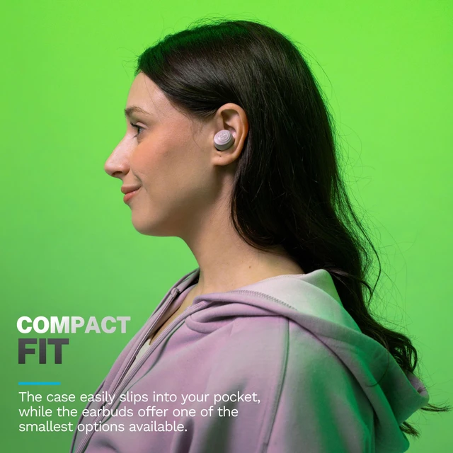 Alt view image 6 of 7 - Go Air Pop+ Earbuds, Dual Connect, EQ3 Sound, Mauve