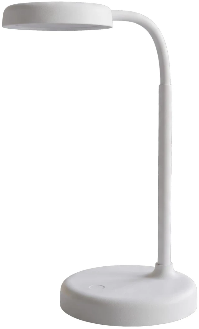 Main image of Japandi Desk Lamp, Minimalist LED Light Stepless Dimming (White) | Nordic Aesthetic Japanese Style, One-Touch Smart Sensor Control, Foldable Head, Matte Finish, Dorm Office Decor Nightstand