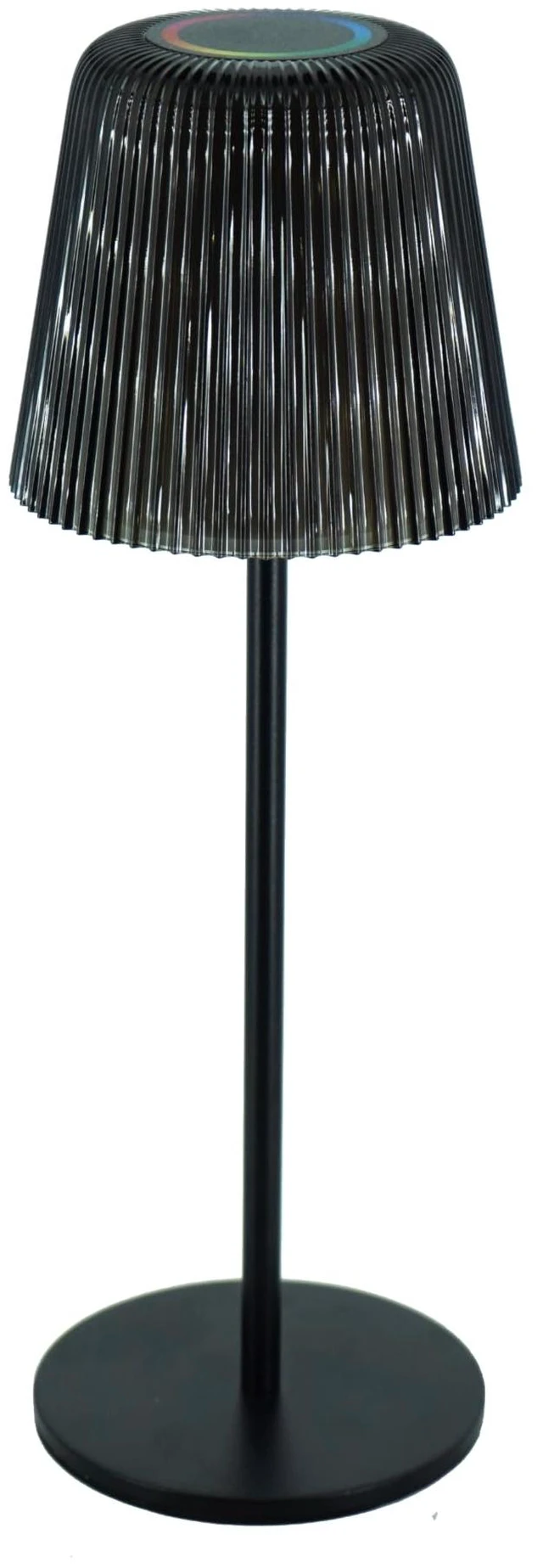 Alt view image 6 of 7 - Rechargeable LED Table Lamp with Color Changing RGB (Black) | Exquisite Cordless Waterproof Outdoor/Indoor Light, Stepless Dimming, Perfect for Patio Bar Party & Candlelight Dining