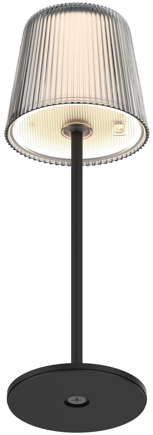 Alt view image 7 of 7 - Rechargeable LED Table Lamp with Color Changing RGB (Black) | Exquisite Cordless Waterproof Outdoor/Indoor Light, Stepless Dimming, Perfect for Patio Bar Party & Candlelight Dining