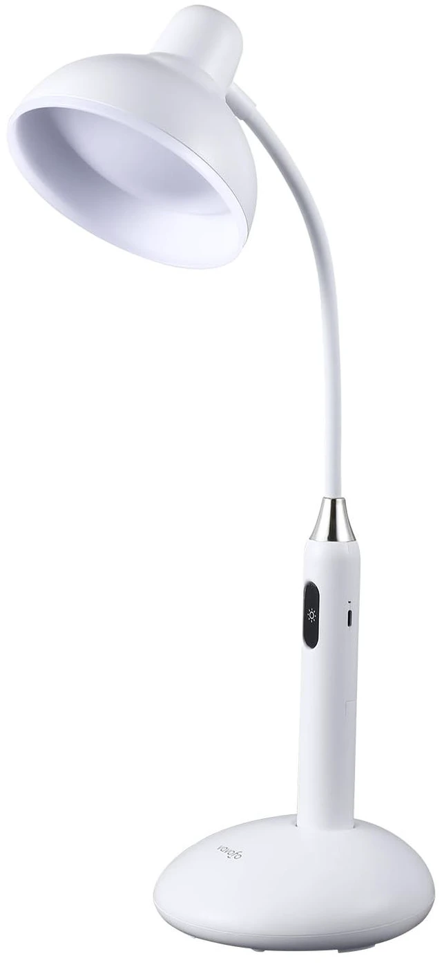 Main image of Eye-Caring Wireless Desk Lamp 6781-700 Lumens, 2700-7000K Adjustable Color Temperature, 360° Gooseneck, Touch Control & USB-C Charging, 2.5hrs Cordless Use (White)
