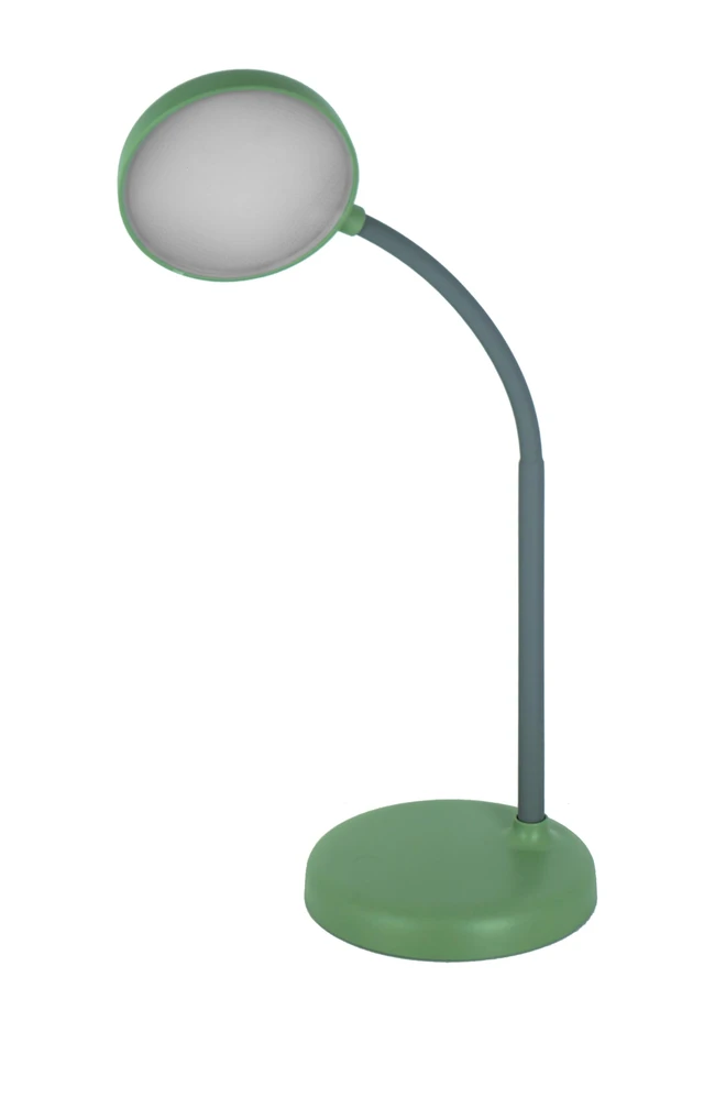 Alt view image 3 of 7 - Japandi Desk Lamp, Minimalist LED Light Stepless Dimming (M.Green) | Nordic Aesthetic Japanese Style, One-Touch Smart Sensor Control, Foldable Head, Matte Finish, Dorm Office Decor Nightstand