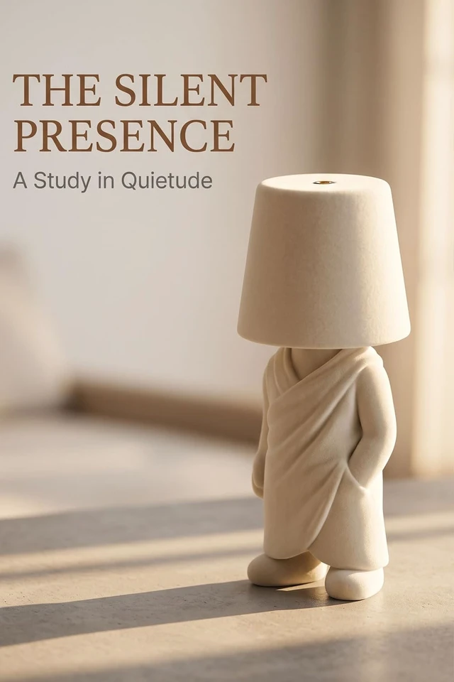Alt view image 2 of 5 - Cordless Flocked Monk Lamp Touch Bedside Table Light | Rechargeable cordless desk lamp featuring a premium flocked velvet monk body, 3 color modes, and stepless touch dimming.