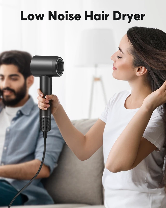 Alt view image 7 of 7 - Hair Dryer - Ionic Blow Dryer with Concentrator for All Hair Types,110000 RPM High-Speed Fast Drying Lightweight and Quiet, 200 Million Negative Ions Dryer with Thermo-Control (1500w)