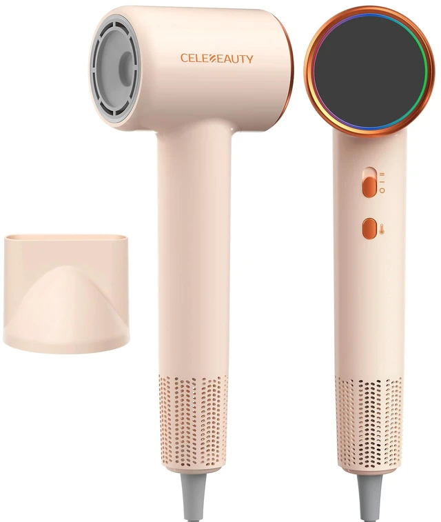 Main image of Ionic Hair Dryer with Concentrator, Lightweight and Low Noise | Ionic blow dryer, Fast Drying & Frizz Control, 110000 RPM Brushless Motor, for travel & home.