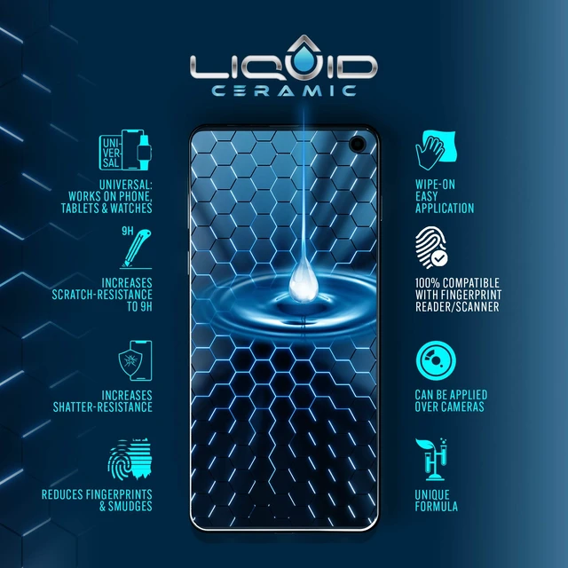 Alt view image 5 of 6 - Glass Screen Protector Wipe On Scratch and Shatter Resistant Nano Protection for All Phones Tablets Smart Watches - Universal