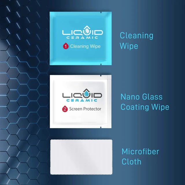 Alt view image 2 of 6 - Glass Screen Protector Wipe On Scratch and Shatter Resistant Nano Protection for All Phones Tablets Smart Watches - Universal