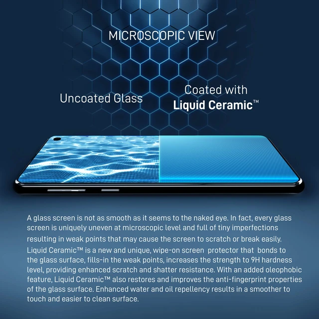 Alt view image 3 of 6 - Glass Screen Protector Wipe On Scratch and Shatter Resistant Nano Protection for All Phones Tablets Smart Watches - Universal