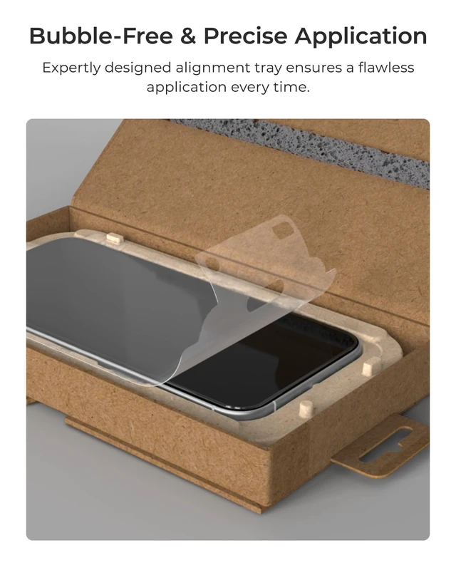 Alt view image 2 of 6 - Terra iPhone 16 Pro Max Tempered Glass Screen Protector Military Grade 9H Hardness Shatterproof Scratch Resistant, Edge to Edge Protection Easy Bubble Free Install, 2 Pack