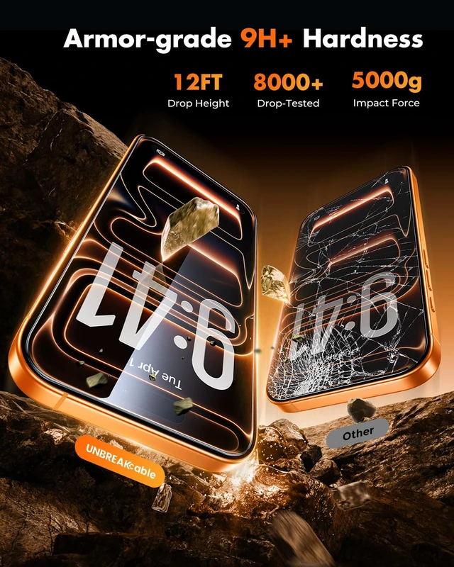 Alt view image 3 of 7 - Screen Protector for iPhone 17 Pro Max, One-Pull to Install | 3-Pack 9H+ Tempered Glass, 3X Impact Cushioning, 99.99% HD Clear, Cases Friendly, Bubble Free, Quick-Installation Box