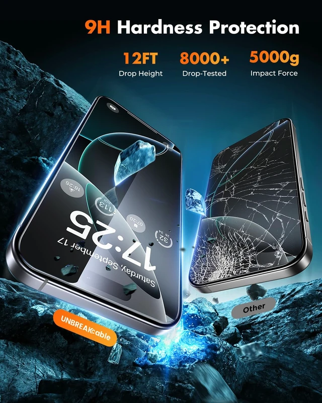 Alt view image 6 of 7 - iPhone 16 Pro Max Full-Coverage Screen Protector - 3 Pack | Quick-Install Box, Edge-to-Edge Coverage, 9H Hardness, Ultra HD Clarity, Daily Protection, Smooth Touch
