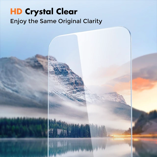 Alt view image 6 of 7 - 3-Pack Screen Protector for iPhone 15 Pro Max Tempered Glass | Shatterproof, Easy Install, 9H Hardness, 99.99% HD Clear, Bubble-Free, Anti-Fingerprint, Scratch Resistant, Case Friendly