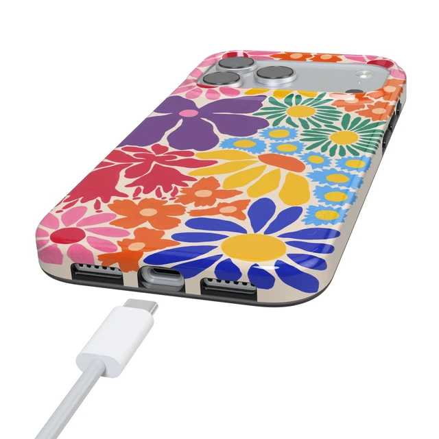 Alt view image 6 of 7 - iPhone 18 Pro Case | Flower Patch | Multi-Color Floral | Compatible with MagSafe | Classic Ultra Slim Design
