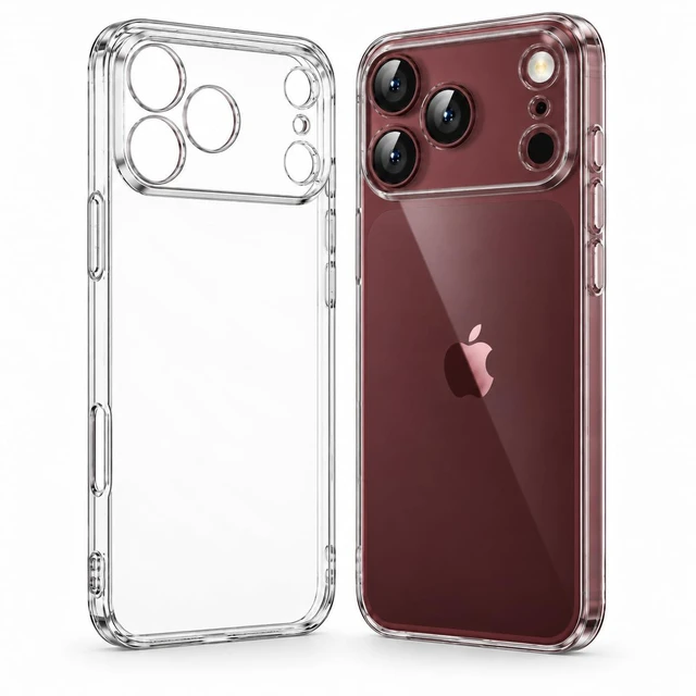Main image of Slim Clear TPU iPhone 18 Pro Max Case & iPhone 17 Pro Max Case Camera Protection, Shockproof, Anti-Yellowing, Scratch-Resistant, Wireless Charging Compatible, Enhanced Grip