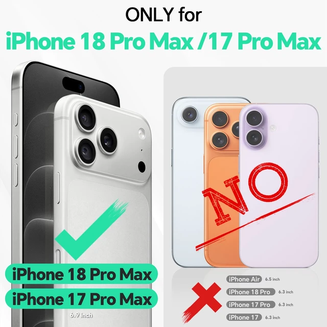 Alt view image 2 of 7 - Case Wallet for iPhone 18 Pro Max/17 Pro Max, Flip Stand, Light Brown | RFID Blocking, 4 Card Holders, Kickstand, PU Leather, Shockproof TPU Shell, Magnetic Closure, Protective Folio Cover