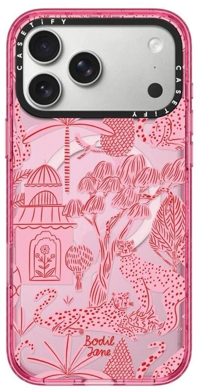 Main image of for iPhone 17 Pro Max Case - Impact Compatible with MagSafe | 8.2 ft. 4x Military Grade Drop Protection | Cheetah Paradise Pink | Pink