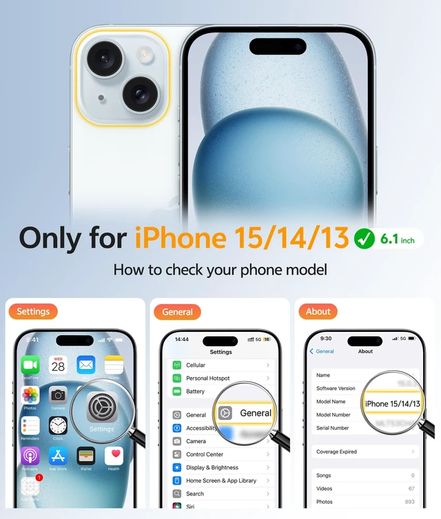 Alt view image 2 of 7 - for iPhone 15/14/13 Case, Fit for Magsafe, Translucent Matte Back | Magnetic Phone Cases, 14FT Military Grade Drop Protection, Shockproof Bumper, Slim Protective Cover, Black
