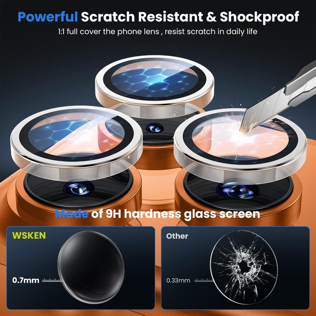 Alt view image 3 of 6 - for iPhone 17 Pro/iPhone 17 Pro Max Camera Lens Protector | Original Shooting Mode, Individual Metal Cover Film, Shatterproof HD Tempered Glass Camera Screen Protector, Clear