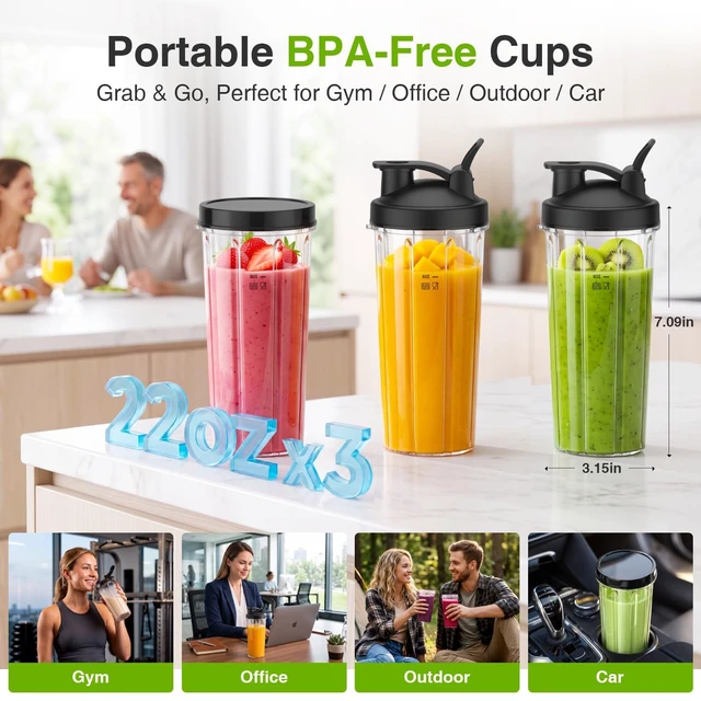 Alt view image 3 of 7 - for Kitchen, Baby Food, Protein Shakes, Frozen Fruit & Ice