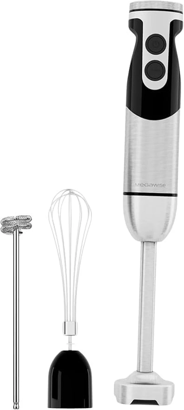 Alt view image 4 of 7 - 3-in-1 Immersion Hand Blender, Powerful MOTOR 12-Speed Stick Blender with Sturdy Titanium Plated Stainless Steel Blades
