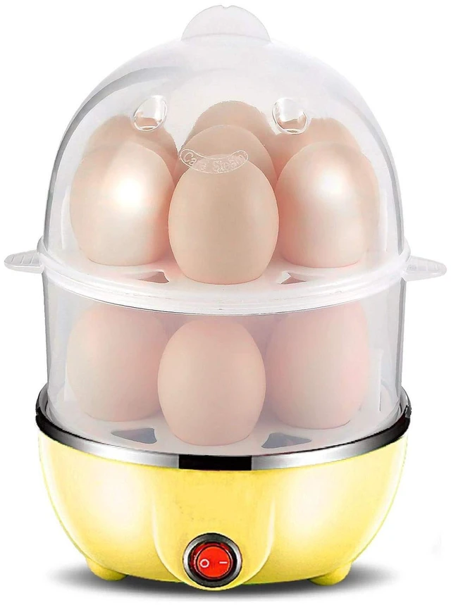 Main image of 14-Egg 2 Tiers Electric Egg Cooker for Hard Boiled Eggs Egg Steamer Yellow | 2 Layers Hard Boiled Egg Cooker with Auto Shut-Off, Egg Boiler Machine Kitchen Essentials Gift for Women Men Cool Stuff