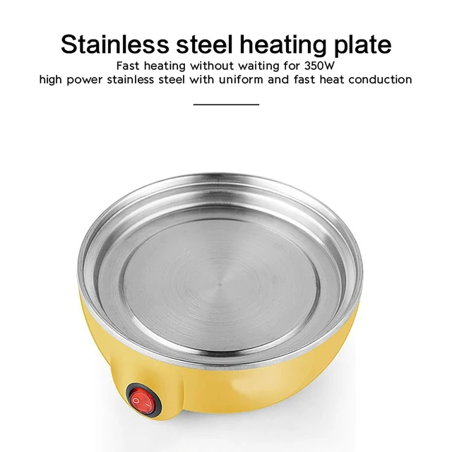 Alt view image 5 of 7 - 14-Egg 2 Tiers Electric Egg Cooker for Hard Boiled Eggs Egg Steamer Yellow | 2 Layers Hard Boiled Egg Cooker with Auto Shut-Off, Egg Boiler Machine Kitchen Essentials Gift for Women Men Cool Stuff