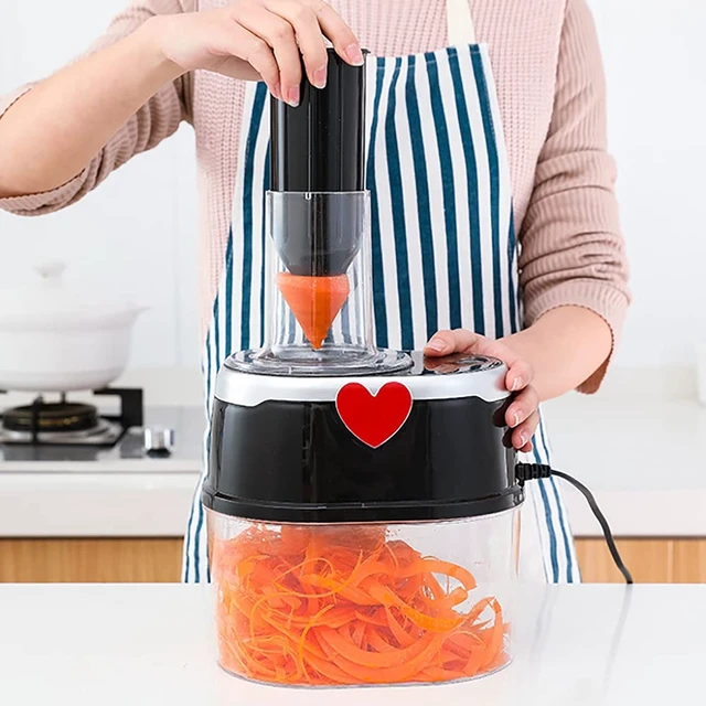 Alt view image 7 of 7 - Vegetable Slicer,Electric Vegetable Fruit Food Quick Cutter Chopper Grater Kitchen Slicer Tool 2L with User Manual,Stainless steel for Potato, Onion, Cucumber