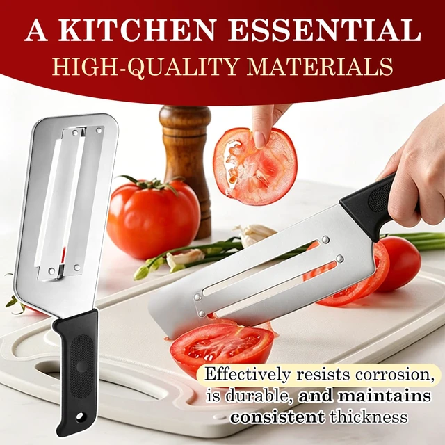 Alt view image 5 of 7 - Cabbage Shredder for Coleslaw, Stainless Steel Double Blade Vegetable Slicer, Handheld Mandoline Chopper for Lettuce Cucumber Carrot, Kitchen Grater for Sauerkraut Kimchi (1 Pack Black)