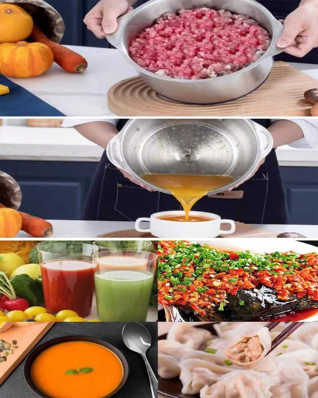 Alt view image 3 of 7 - 5L Electric Meat Grinder, 500W Vegetable Chopper & food grinder | 5L stainless steel bowl, 500W motor, five speeds, six-blade assembly, safety lock, and overheat protection