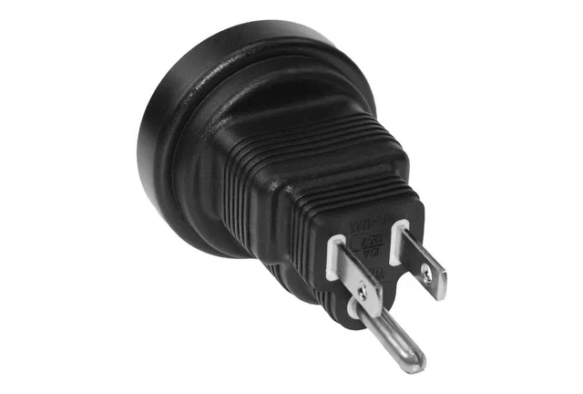 Alt view image 5 of 5 - 3 Prong Power Plug Adapter, Australia AS3112 Receptacle to USA NEMA 5-15P