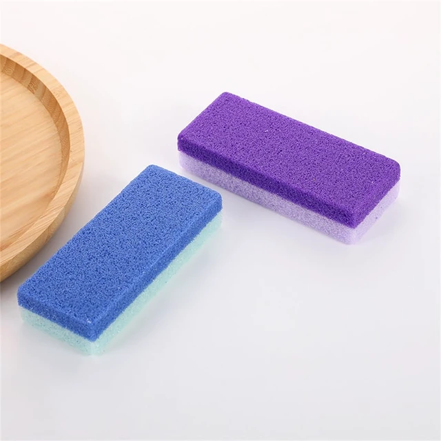 Alt view image 3 of 6 - Foot Pumice Stone for Feet Hard Skin Callus Remover and Scrubber (Pack of 2) (Blue&Purple)