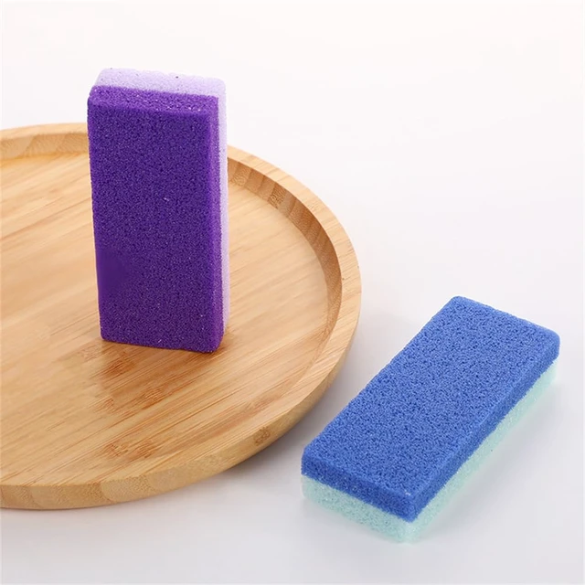 Alt view image 5 of 6 - Foot Pumice Stone for Feet Hard Skin Callus Remover and Scrubber (Pack of 2) (Blue&Purple)