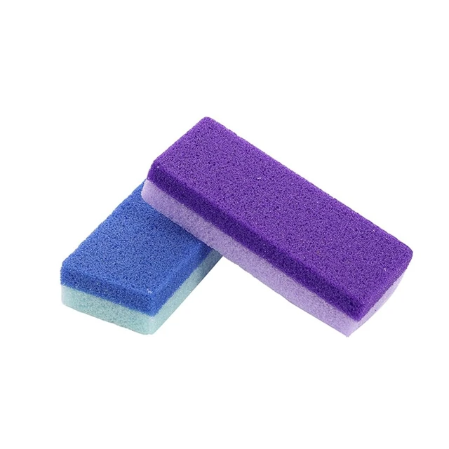 Alt view image 6 of 6 - Foot Pumice Stone for Feet Hard Skin Callus Remover and Scrubber (Pack of 2) (Blue&Purple)