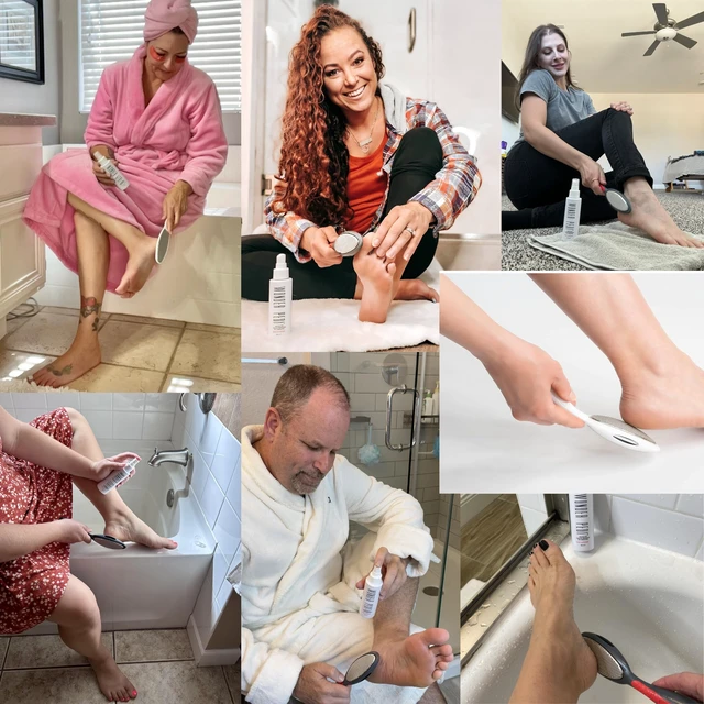 Alt view image 5 of 7 - Made in Germany Ceramic Stone and Stainless Steel Foot File, Double Sided Callus Remover, Feet Scrubber, Professional Pedicure Foot Care Tool Rasp, Long Lasting Foot Buffer, Heel Scraper, Wonder Pedi