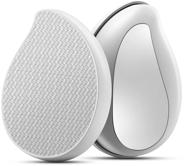 Main image of Nano Glass Foot File Callus Remover for Feet - Glass Foot Scraper Scrubber Dead Skin Removal for Cracked Heels,Professional Pedicure Tool for Home, Salon, and Travel (White)