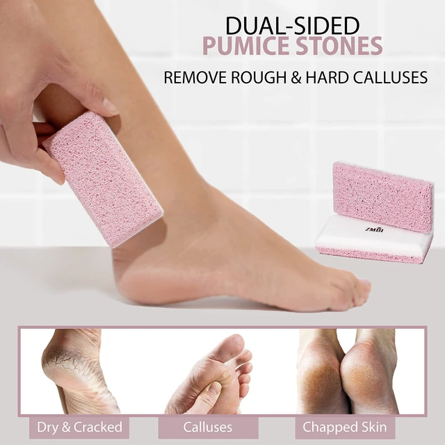 Alt view image 5 of 7 - Premium Foot File 2-in-1 Callus Remover for Feet with Dead Skin Storage + 2 in 1 Siliglass Pumice Stone Callus Remover for Feet, Elbows, Hands, and Knees