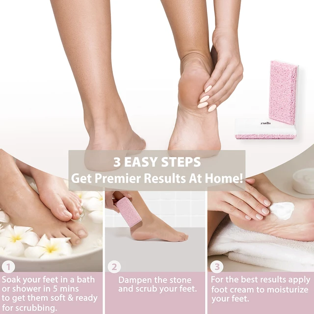 Alt view image 6 of 7 - Siliglass Pumice Stone Callus Remover for Feet, Elbows, Hands, and Knees, Spain Made - 2 in 1 Pedicure Exfoliator and Scrubber for Rough, Hard Skin (1 Pack)
