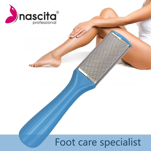 Alt view image 3 of 7 - Nascita Foot Scrubber, Colossal Foot Rasp Foot File and Callus Remover For Feet. Pumice Stone For Feet, Best Foot Care Pedicure Metal Surface Tool to Remove Hard Skin.