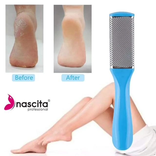 Alt view image 2 of 7 - Nascita Foot Scrubber, Colossal Foot Rasp Foot File and Callus Remover For Feet. Pumice Stone For Feet, Best Foot Care Pedicure Metal Surface Tool to Remove Hard Skin.